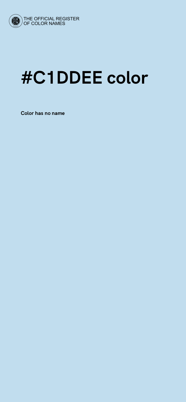 #C1DDEE color image