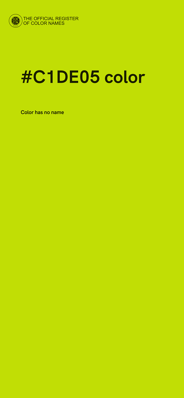 #C1DE05 color image