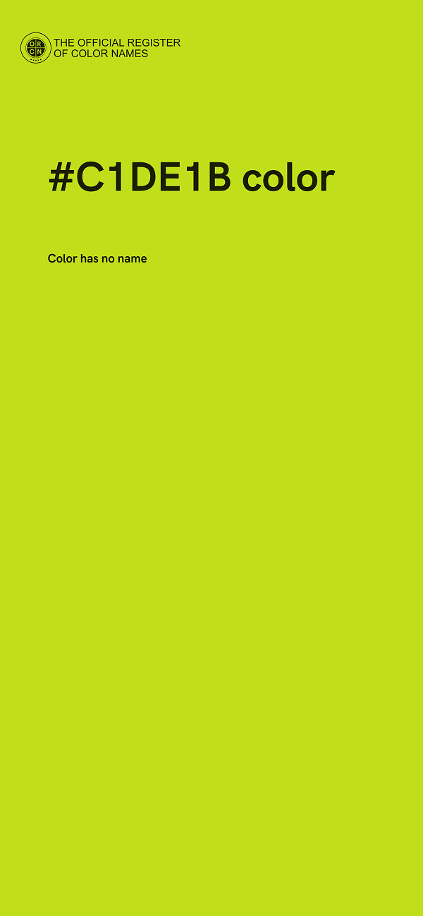 #C1DE1B color image