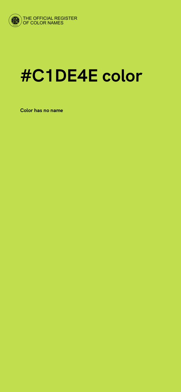 #C1DE4E color image