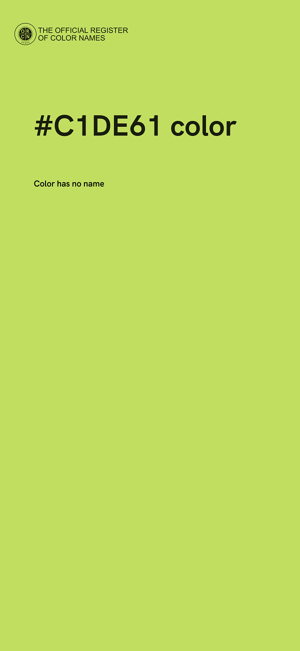 #C1DE61 color image