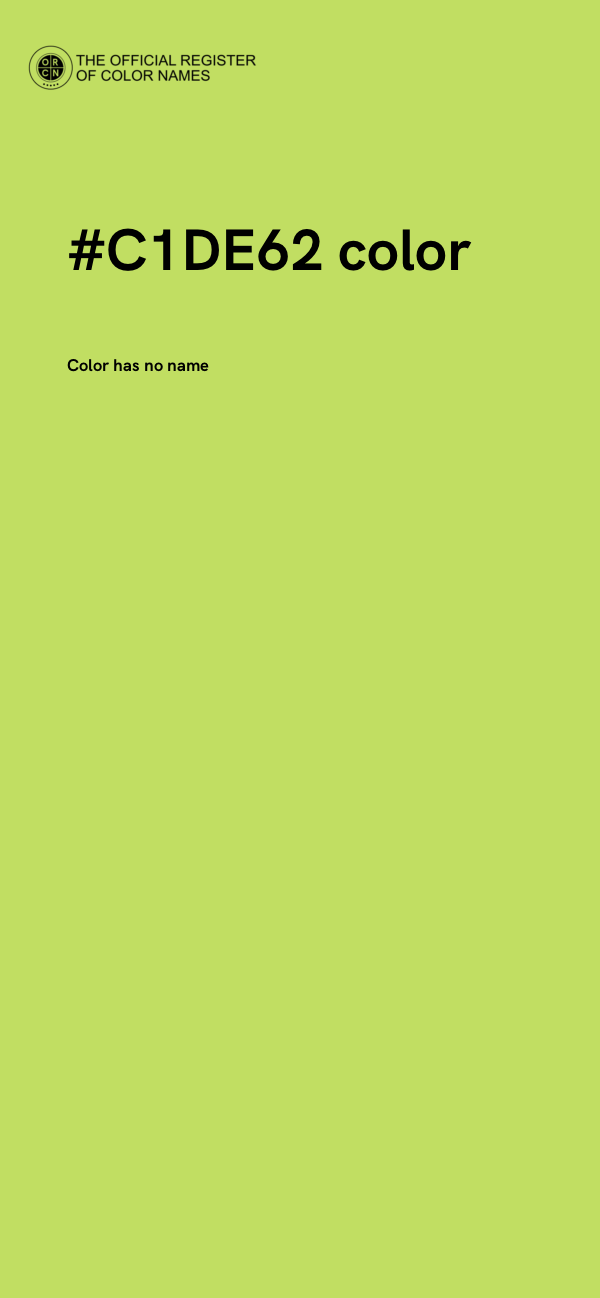 #C1DE62 color image