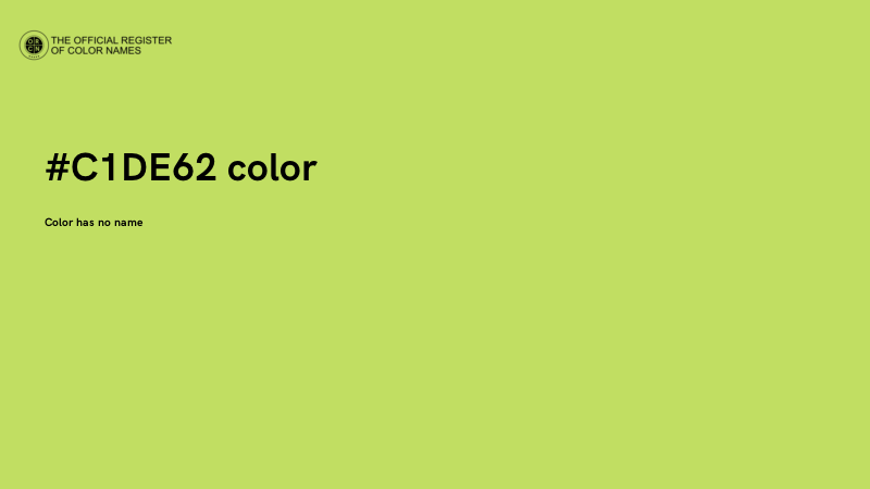 #C1DE62 color image