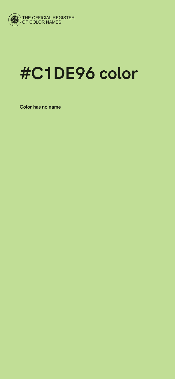 #C1DE96 color image
