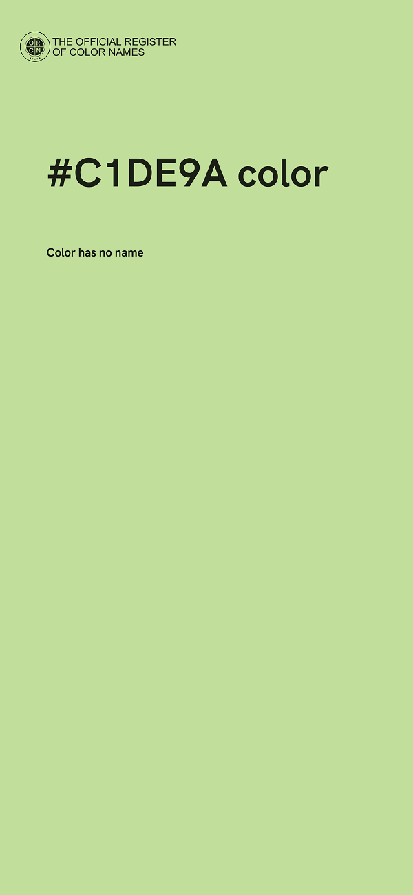 #C1DE9A color image