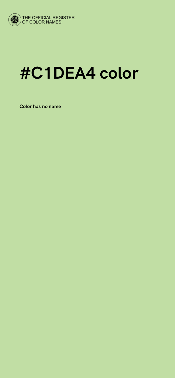 #C1DEA4 color image
