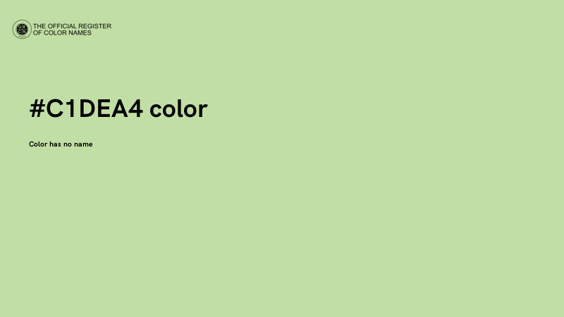 #C1DEA4 color image