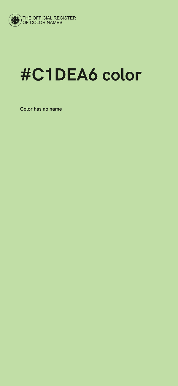 #C1DEA6 color image