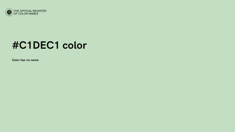 #C1DEC1 color image
