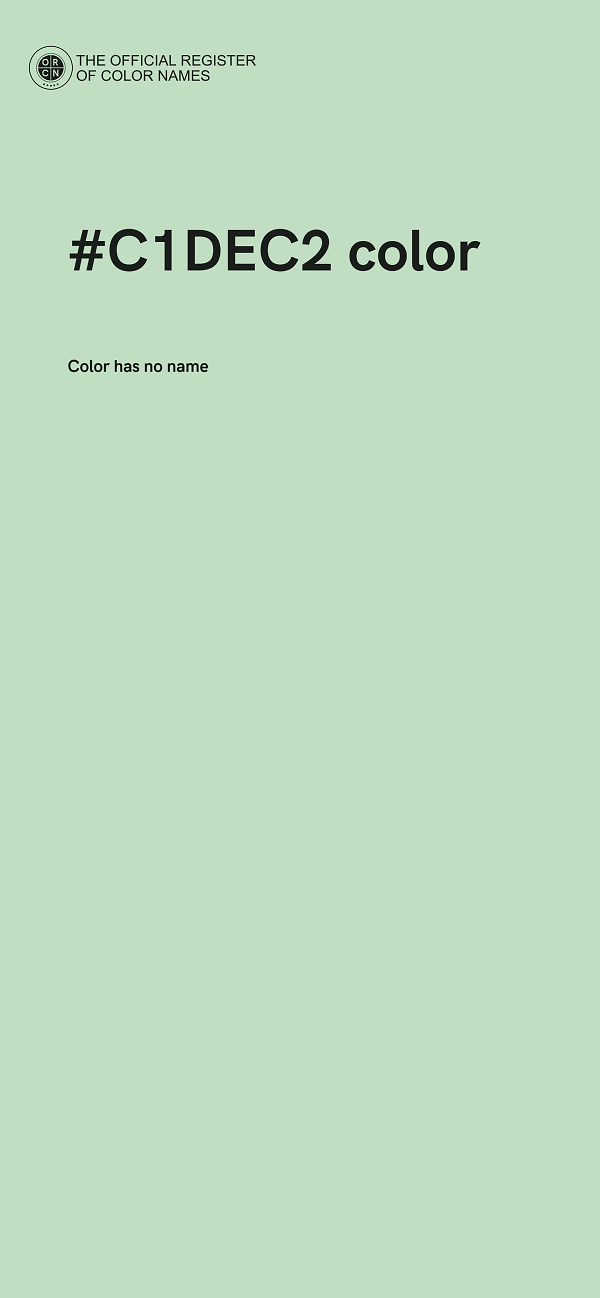 #C1DEC2 color image