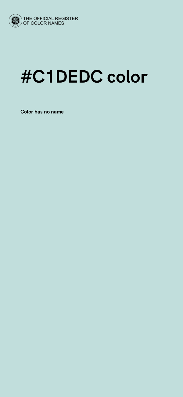 #C1DEDC color image