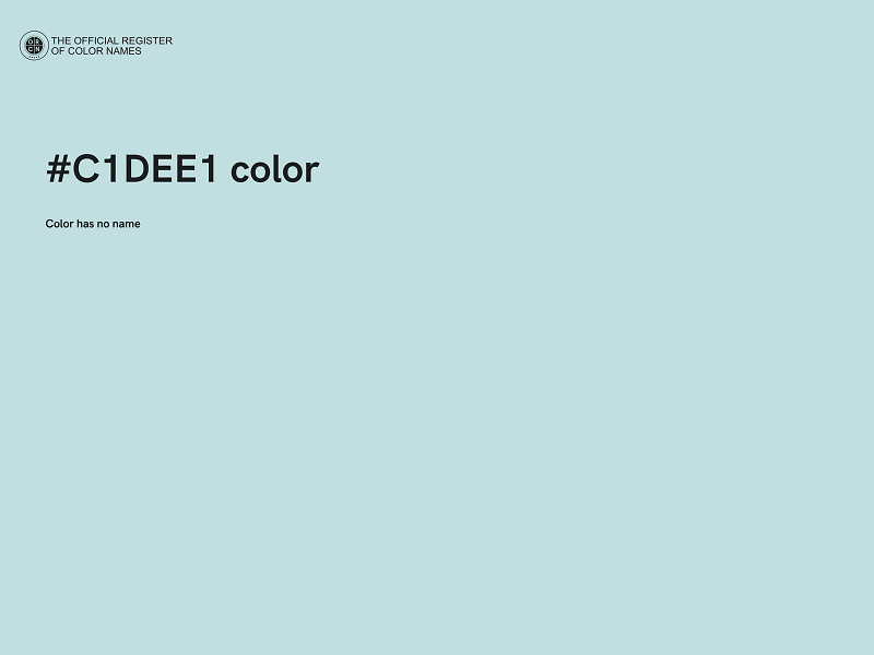 #C1DEE1 color image