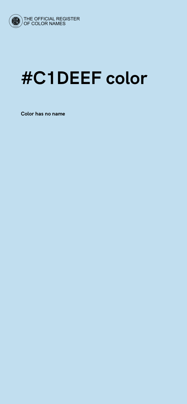 #C1DEEF color image