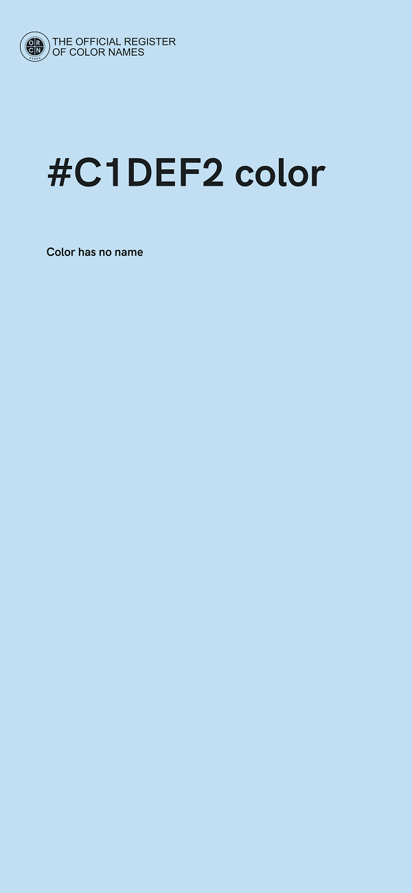 #C1DEF2 color image
