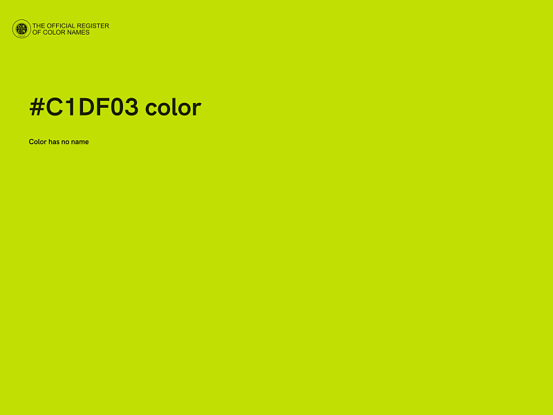 #C1DF03 color image