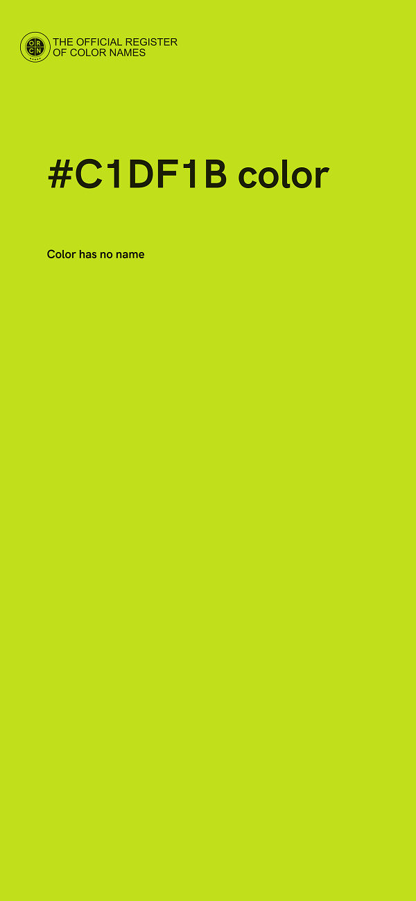 #C1DF1B color image
