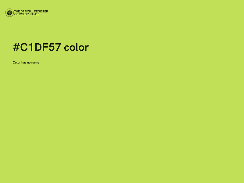 #C1DF57 color image