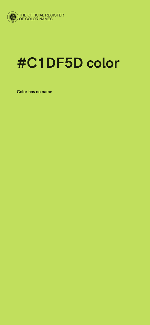 #C1DF5D color image