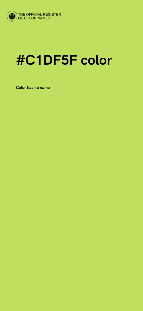 #C1DF5F color image