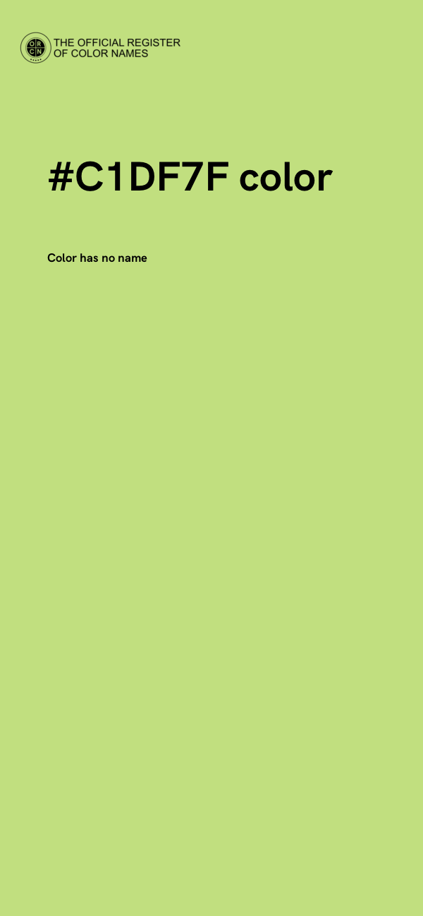 #C1DF7F color image