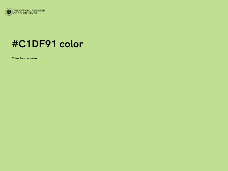 #C1DF91 color image