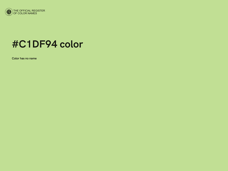 #C1DF94 color image