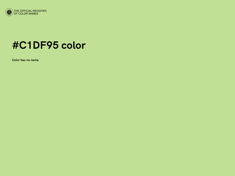 #C1DF95 color image