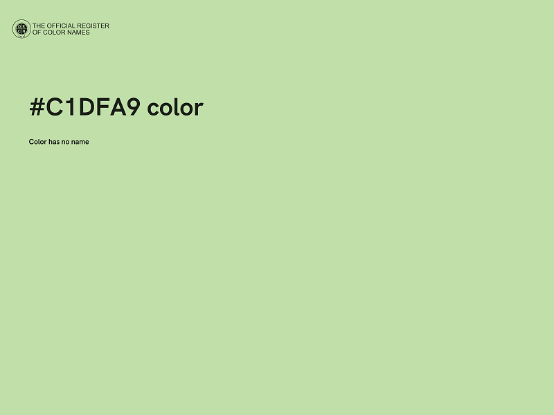 #C1DFA9 color image