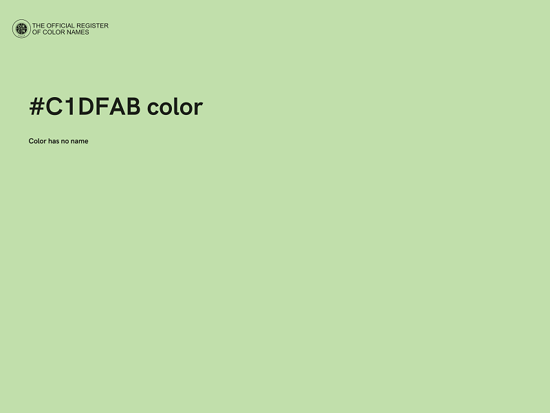 #C1DFAB color image