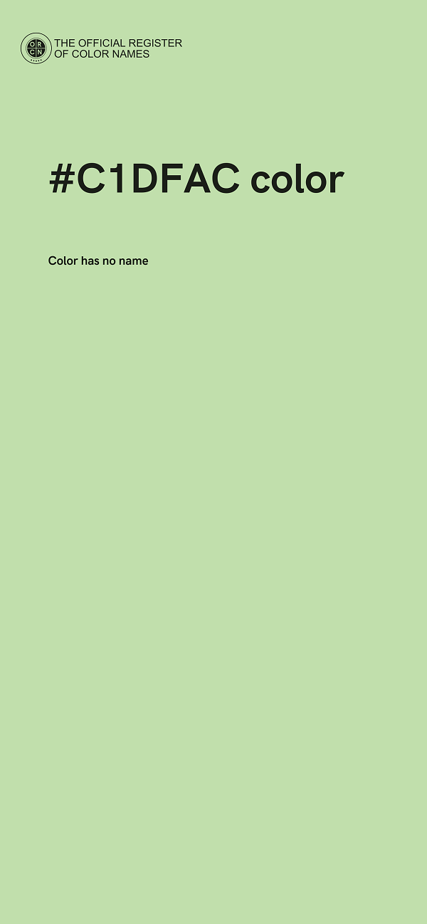 #C1DFAC color image