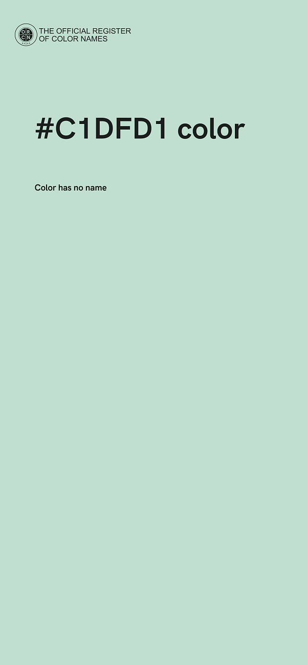#C1DFD1 color image