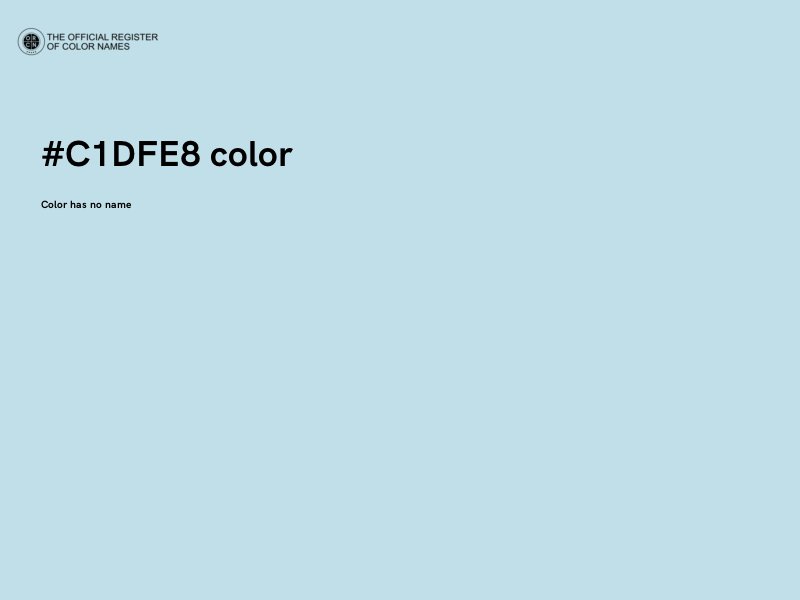 #C1DFE8 color image