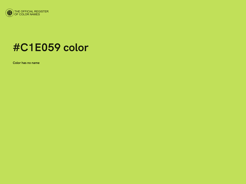 #C1E059 color image