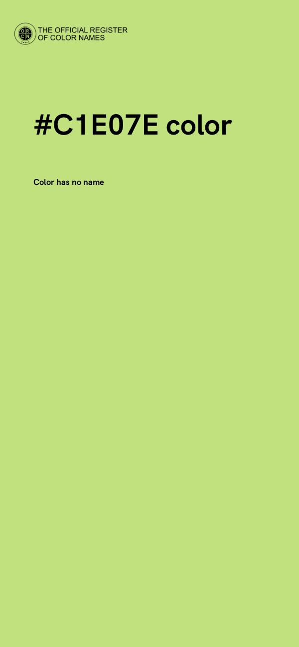 #C1E07E color image