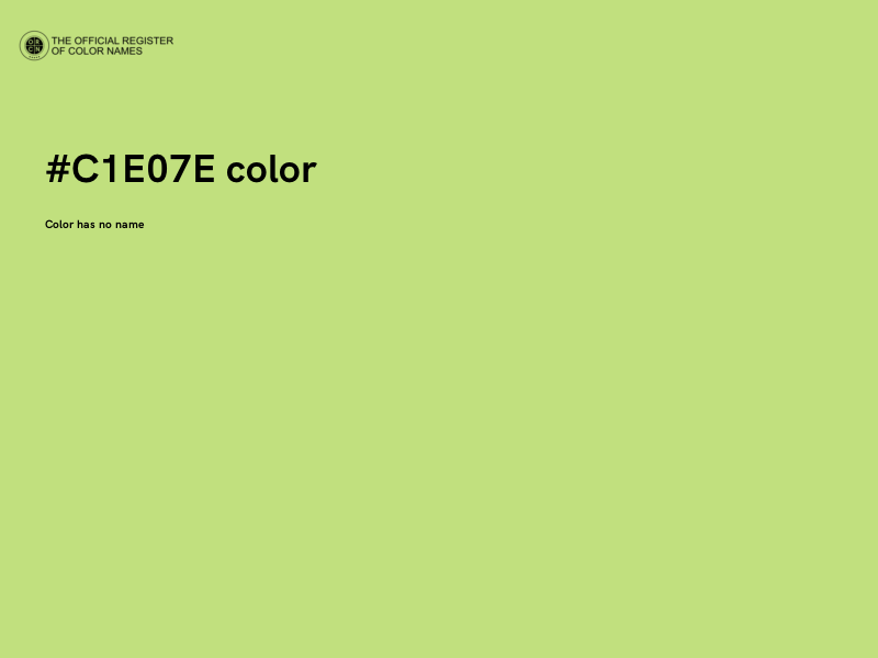 #C1E07E color image