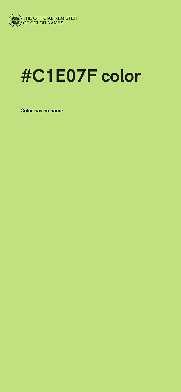 #C1E07F color image