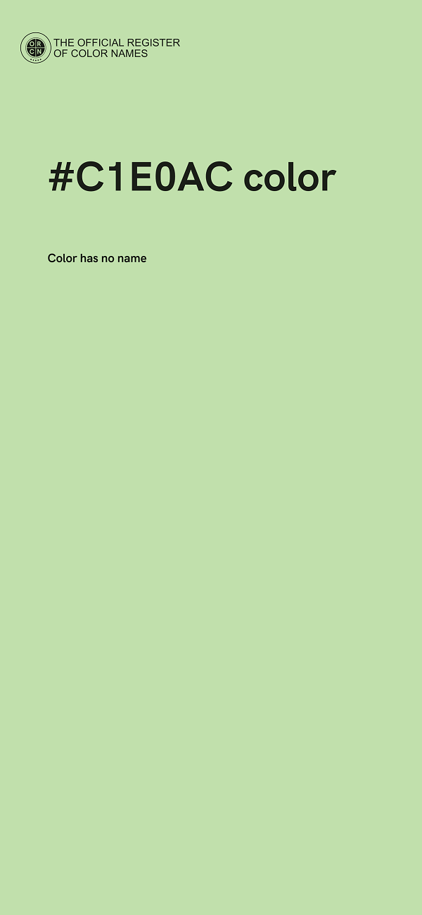 #C1E0AC color image