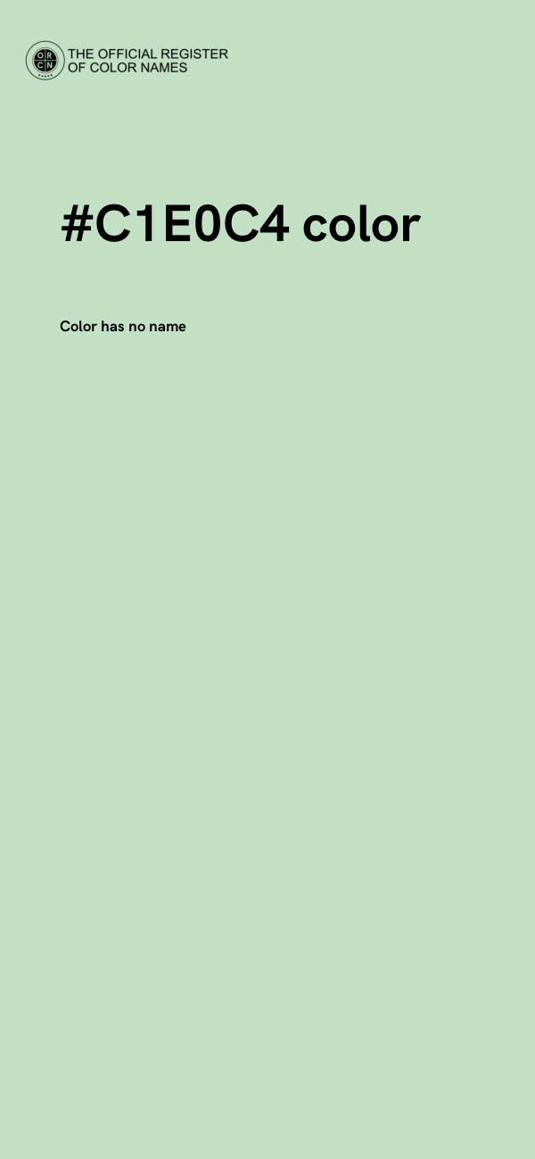 #C1E0C4 color image