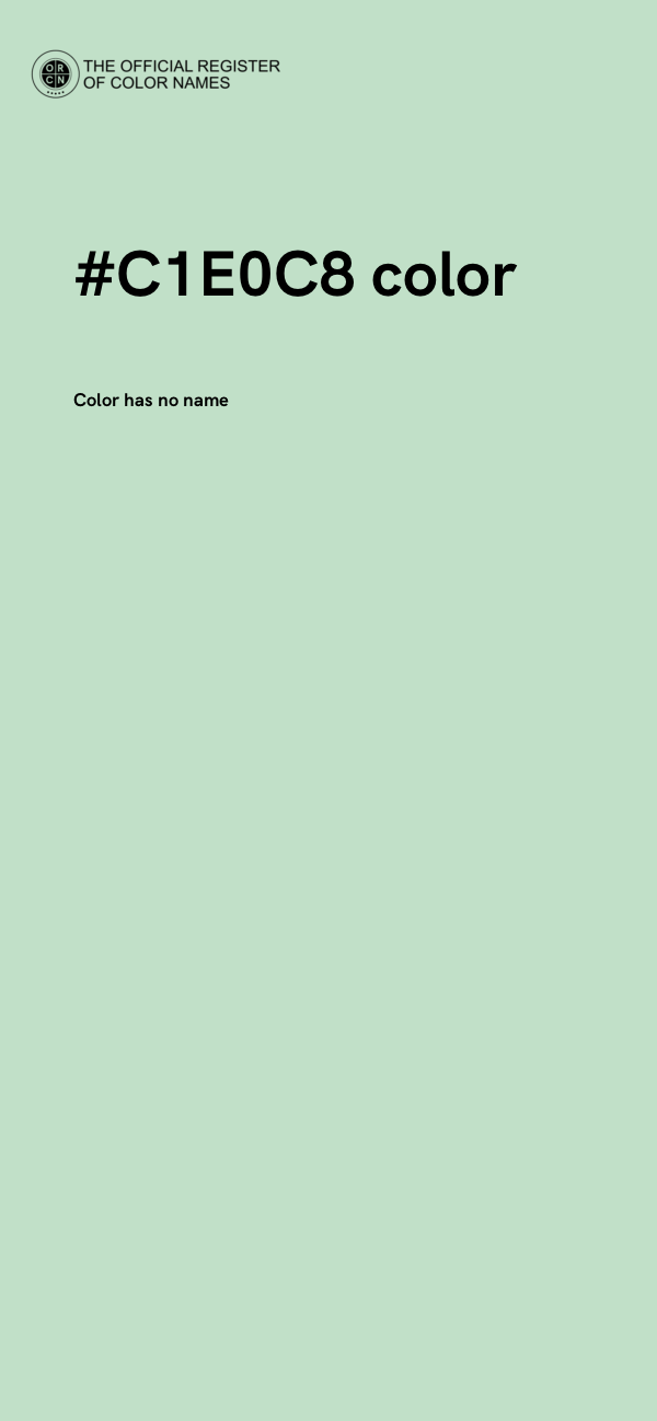 #C1E0C8 color image