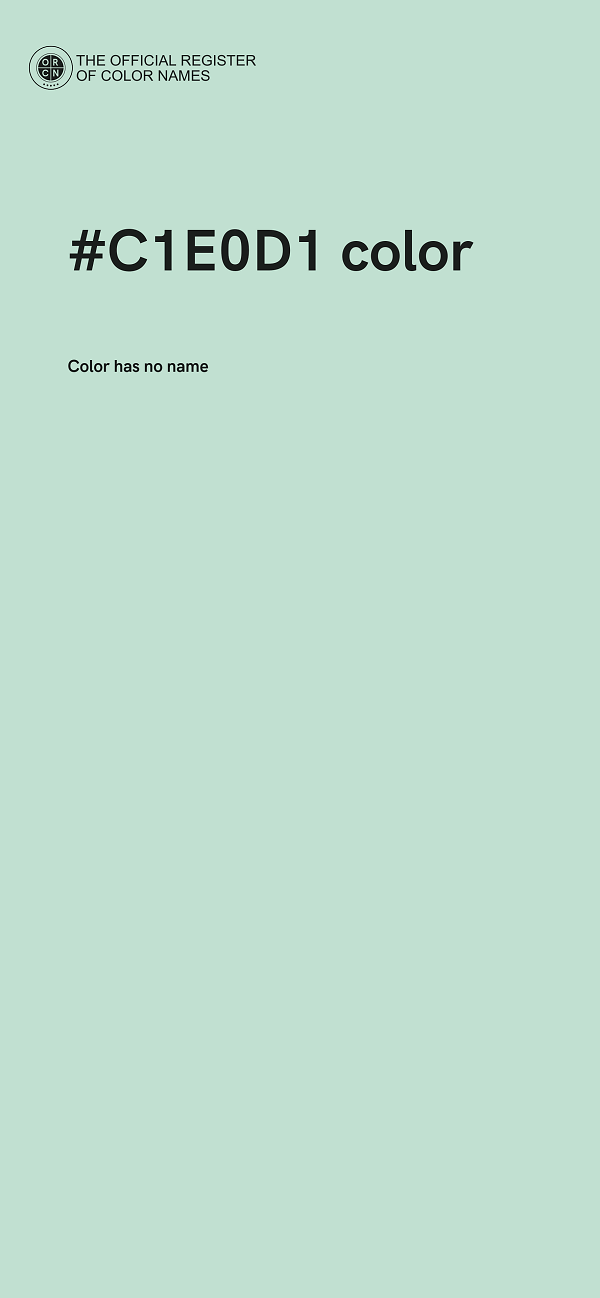 #C1E0D1 color image