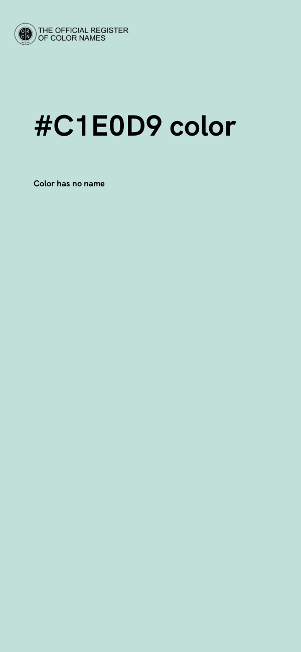 #C1E0D9 color image