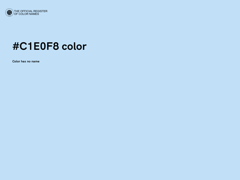 #C1E0F8 color image