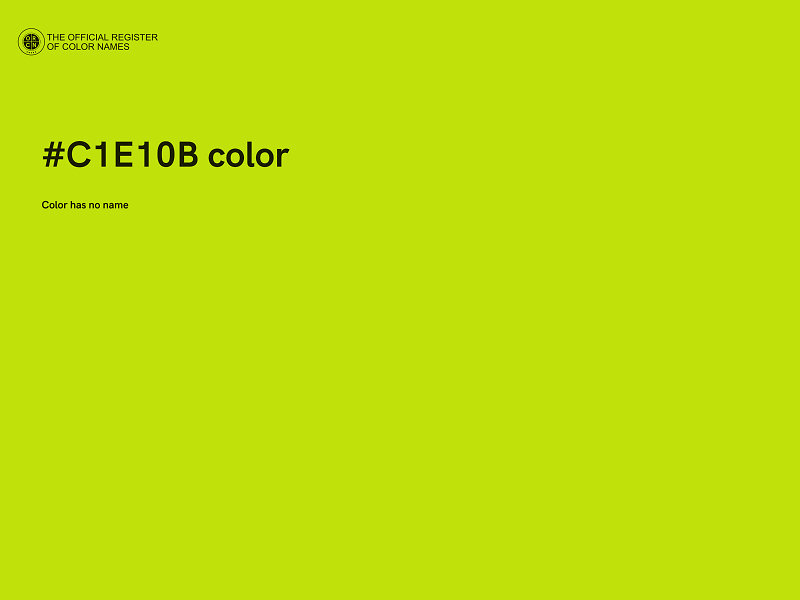 #C1E10B color image