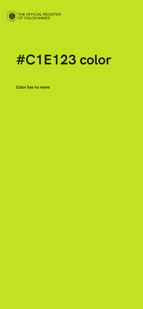 #C1E123 color image
