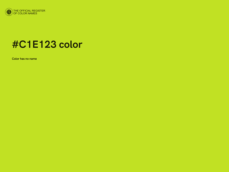 #C1E123 color image