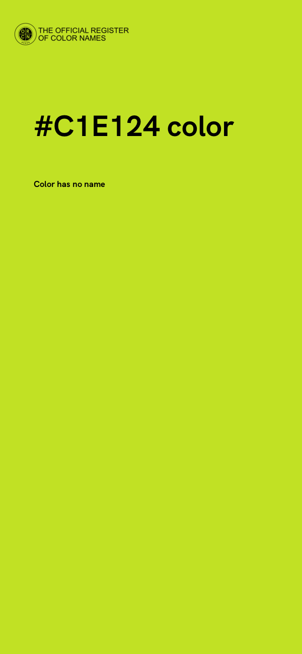 #C1E124 color image
