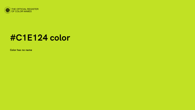 #C1E124 color image