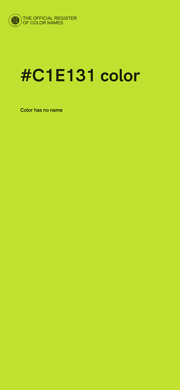 #C1E131 color image