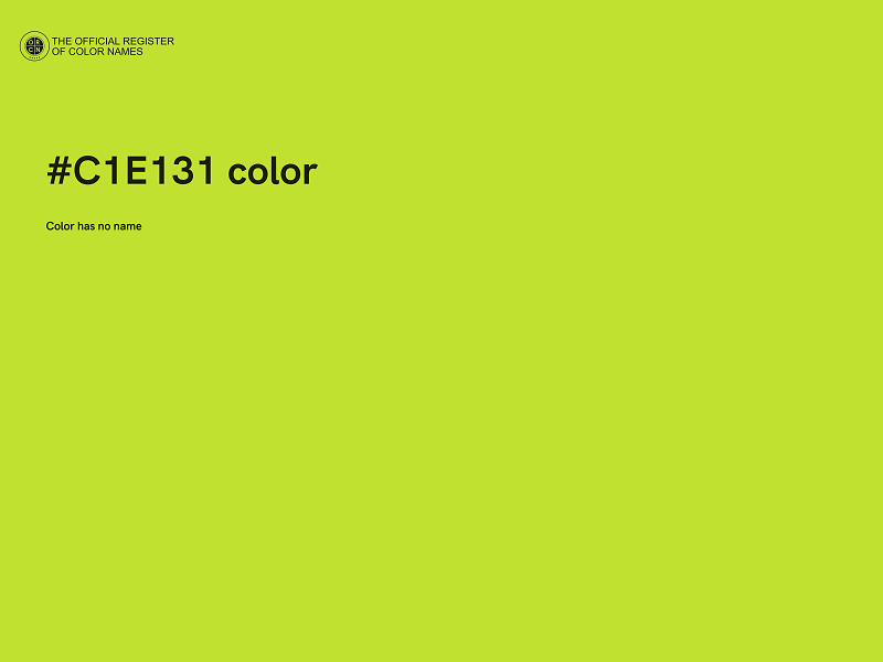 #C1E131 color image
