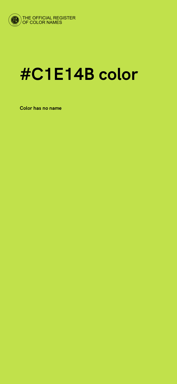 #C1E14B color image